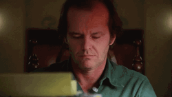 Jack Nicholson Typing GIF