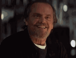 Jack Nicholson Yes Nodding Head GIF