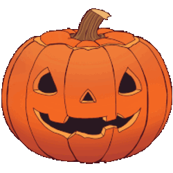 Jack-O-Lantern Lit Sticker GIF