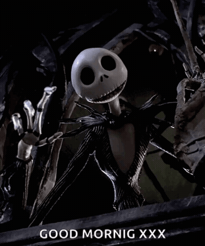 Jack Skellington Good Morning GIF