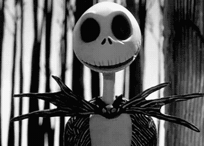 Jack Skellington Lit Up Red GIF