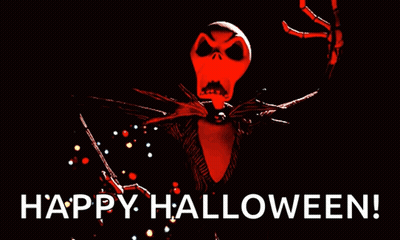 Jack Skellington Nightmare Before Christmas Happy Halloween GIF