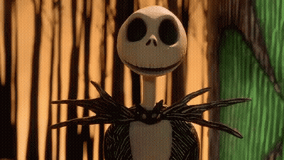 Jack Skellington Standing In Forest GIF