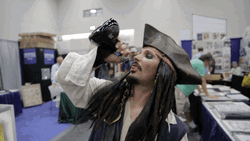 Jack Sparrow Drink Empty GIF