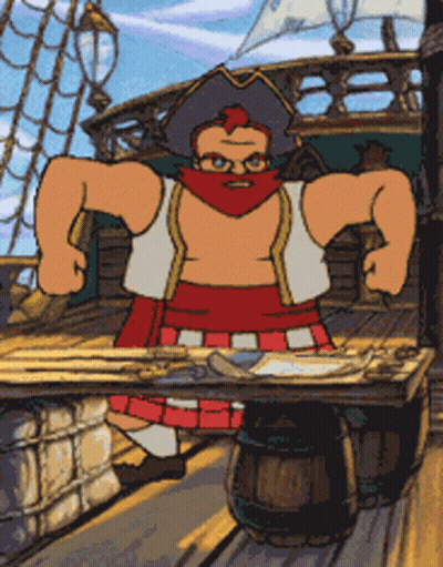Jack Sparrow Holding Finger To Mouth Looking At Camera GIF