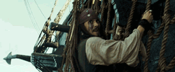 Jack Sparrow Ship Rope GIF