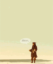 Jack Sparrow Shoo GIF