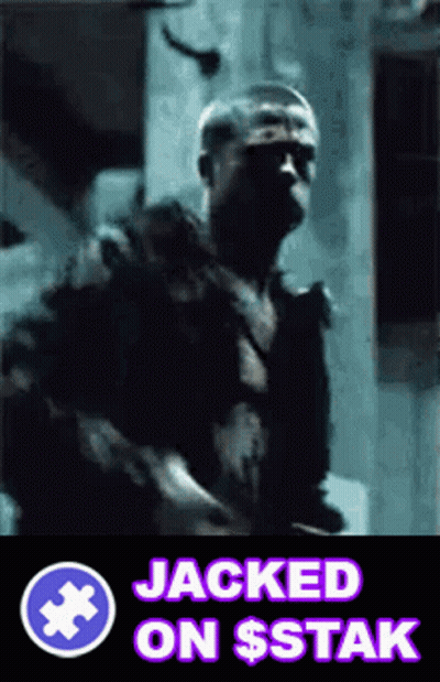 Jacked On Stak Text GIF