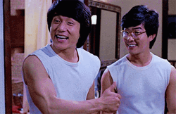 Jackie Chan And His Friend GIF