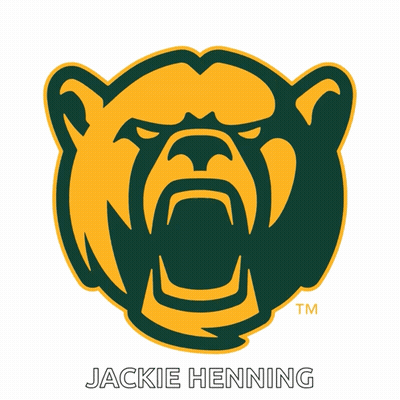 Jackie Henning Logo Bear Head GIF