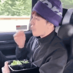 Jackson Wang Eating GIF
