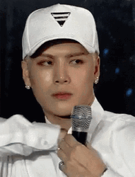 Jackson Wang Finger Heart Surprise GIF
