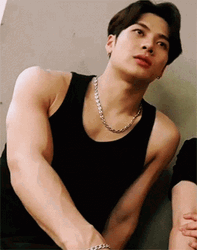 Jackson Wang Hunk Arms GIF