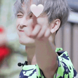 Jackson Wang Pointing Heart  GIF