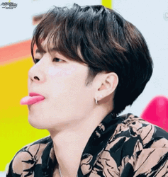 Jackson Wang Tongue Out GIF