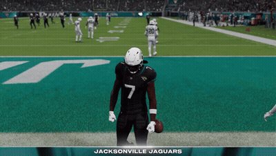 Jacksonville Jaguars Football Player Holding Football GIF