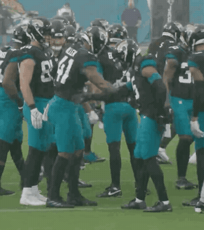 Jacksonville Jaguars Player Holding Ball GIF