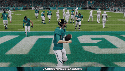 Jacksonville Jaguars Player Holding Ball GIF