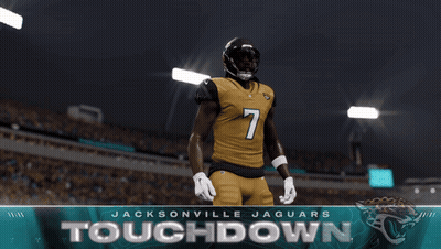 Jacksonville Jaguars Player In Yellow Uniform GIF