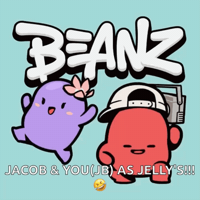 Jacob And JB As Jelly On Poster GIF