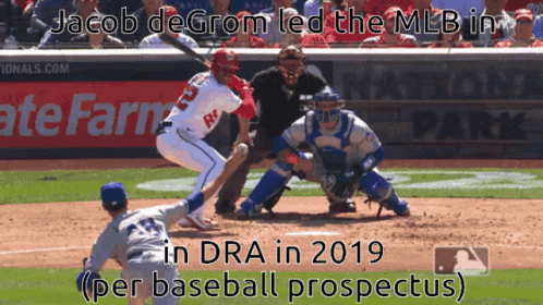 Jacob De Grom MLB 2019 Leader GIF