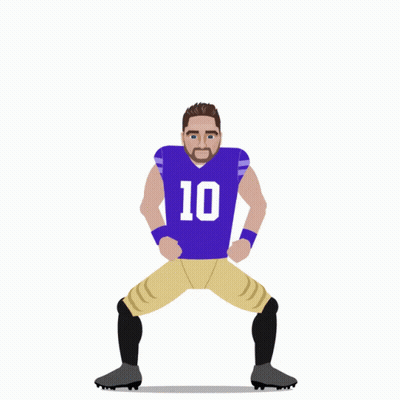 Jacob Eason Rated Rookie With Hands In Air GIF