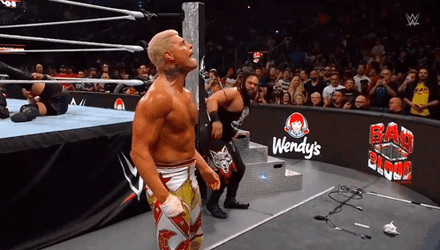 Jacob Fatu Kicking Cody Rhodes On Face GIF