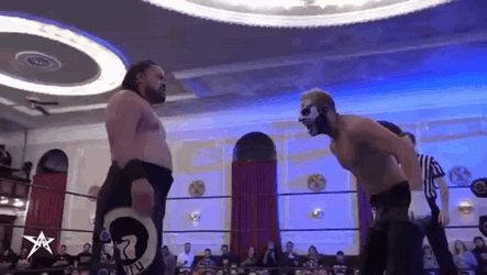 Jacob Fatu Knocking Out Opponent GIF