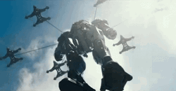 Jaegers Landing Pacific Rim GIF