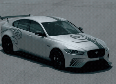 Jaguar Car Interior With Touchscreen Display GIF
