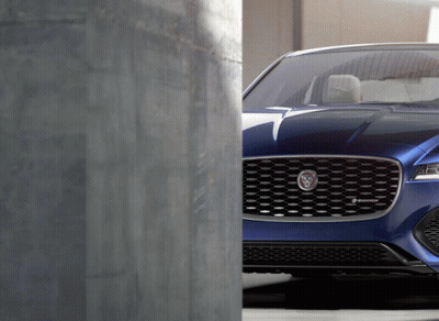 Jaguar Driving License Plate 901 UCN GIF