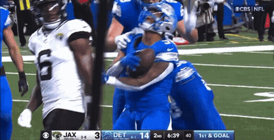 Jaguars Vs Detroit Lions Football Game On CBS GIF