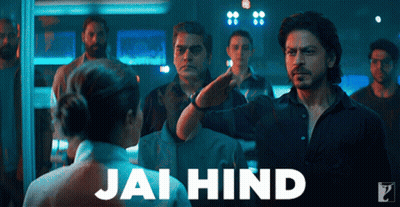 Jai Hind Man Pointing To Woman GIF