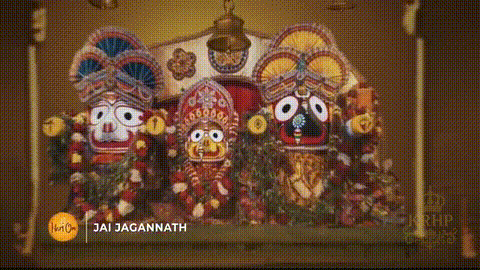 Jai Jagannath Brown Background GIF