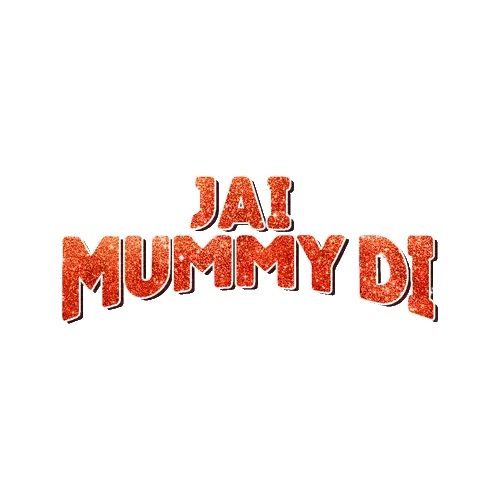 Jai Mummy Di In Red Glitter Sticker