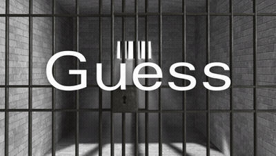 Jail Cell With Guess On Bars GIF