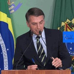  Jair Bolsonaro Brazil Holding Pen GIF