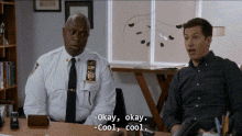 Jake Peralta Cool Cool Cool With Captain Ray GIF