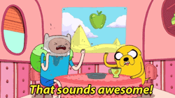 Jake The Dog At Restaurant GIF