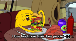 Jake The Dog I Love Delicious Food GIF