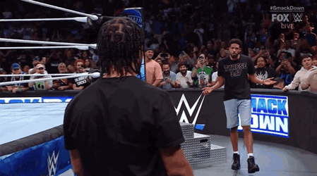 Jalen Brunson WWE Crossover GIF
