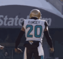 Jalen Ramsey Flexing GIF