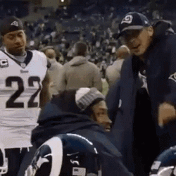 Jalen Ramsey Watching Cooper Kupp Playing GIF