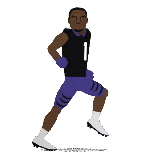 Jalen Reagor Holding Football Card Sticker