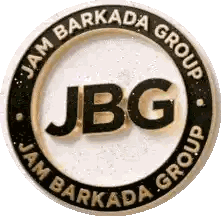Jam Barkada Logo Black And Gold Circle Sticker