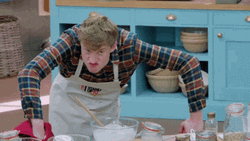 James Acaster Baking GIF