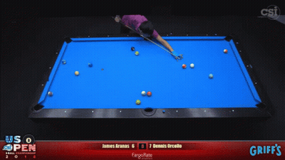 James Aranas Playing Against Dennis Orcollo GIF