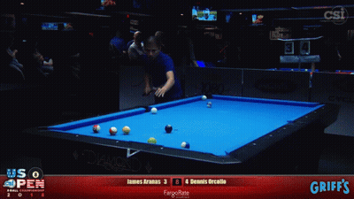 James Aranas Playing Against Dennis Orcollo GIF