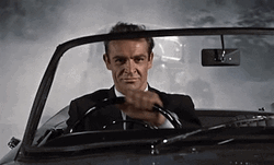 James Bond Driving Car