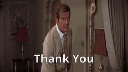 James Bond Thank You GIF